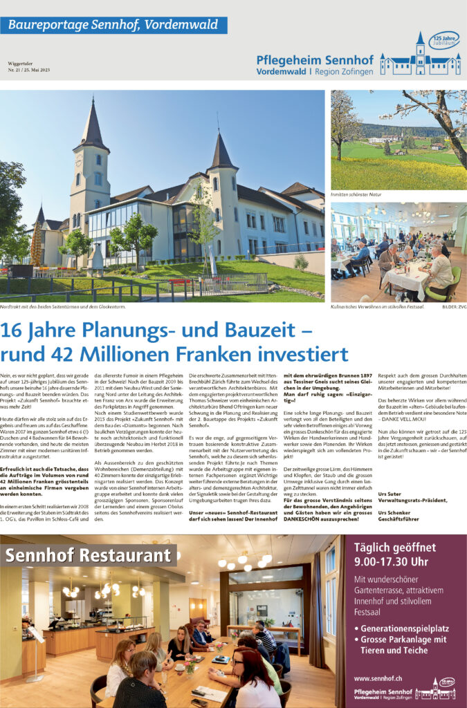 Bhend Architektur presse Sennhof