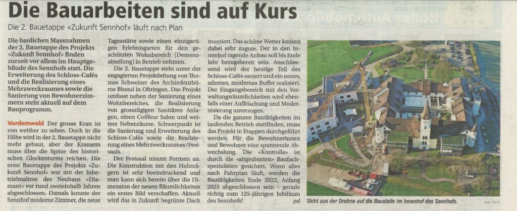 Aarauer Nachrichten 30.04.21 - Sennhof