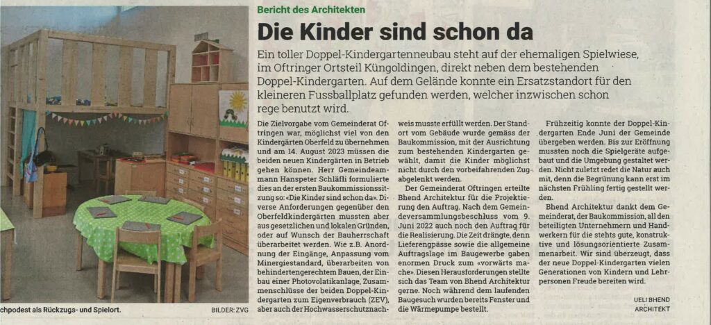 Bhend Architektur presse KiGa Bericht Ueli Wiggertaler_23