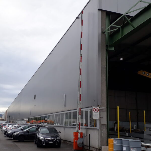 Energetische Fassadensanierung Industriehalle Oftringen