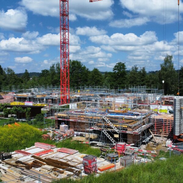 Betondecke über Erdgeschoss