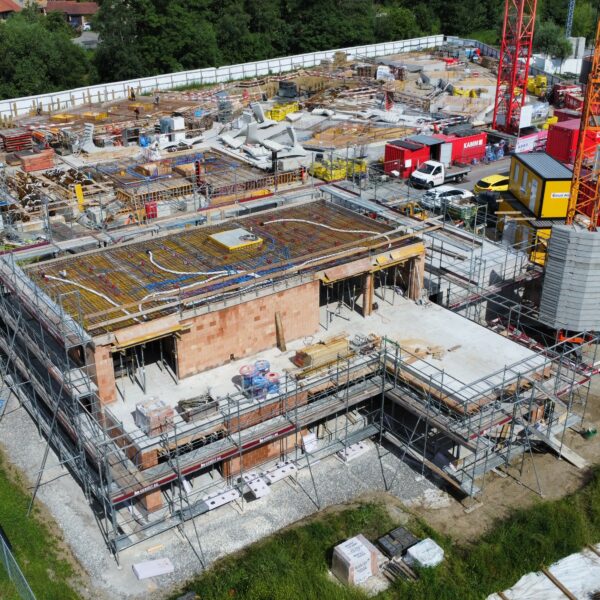 Betondecke über Obergeschoss