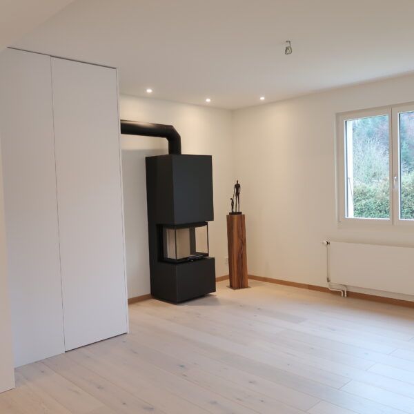 Umgebauter Wohn- und Essbereich