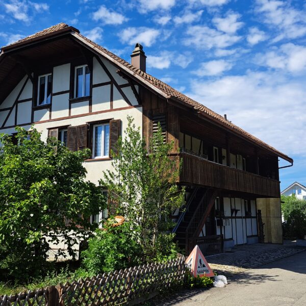 Aussenansicht bestehendes Zweifamilienhaus