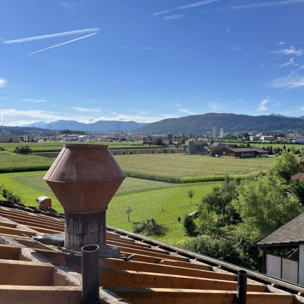 zukünftige Aussicht aus der Attikawohnung