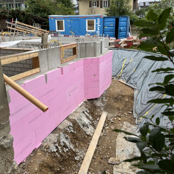 Perimeterdämmung Untergeschoss