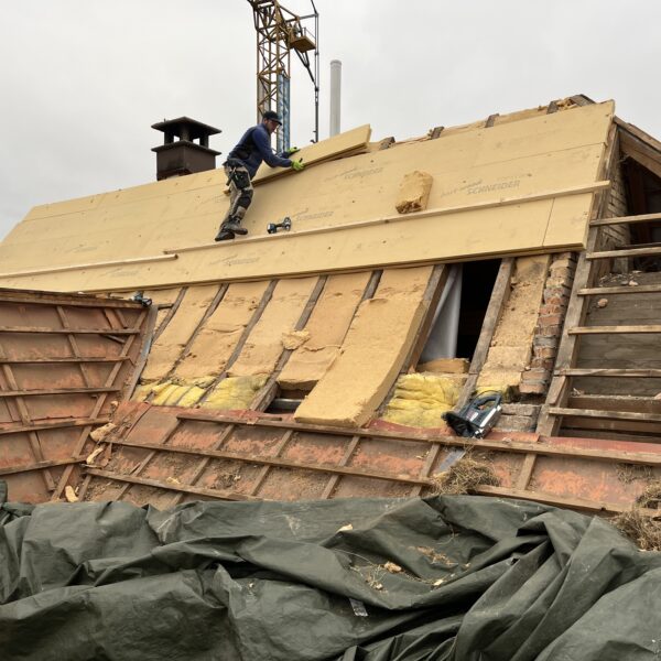 Dach Dämmen mit Holzfaser