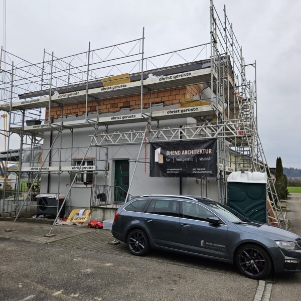 Fassadenmauerwerk aufmauern