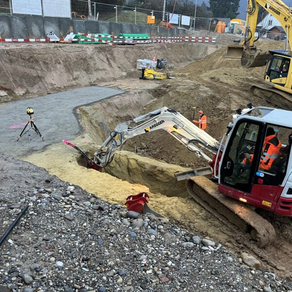 Aushub und Werkleitungen