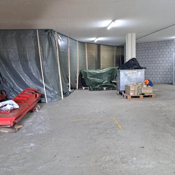 Staubwände Untergeschoss