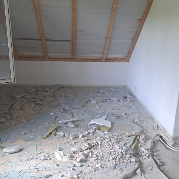 Abbrucharbeiten Obergeschoss