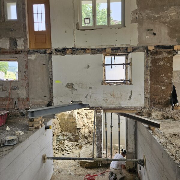 Abfangung Ostfassade