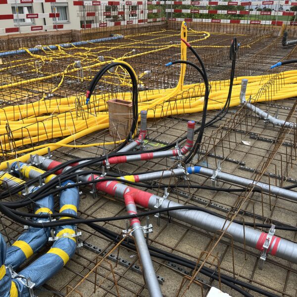 Einlagen in Betondecke